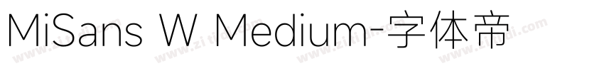 MiSans W Medium字体转换